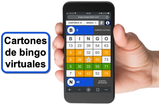 cartones de bingo virtuales